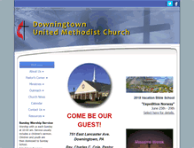 Tablet Screenshot of downingtownumc.org